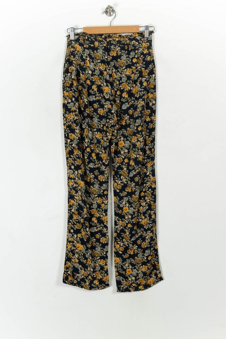 Pantalon Fleuri Noir et Jaune - Taille S/36 de la marque Orta | PARAD93741 - Vendu par Paradigme - Image 5