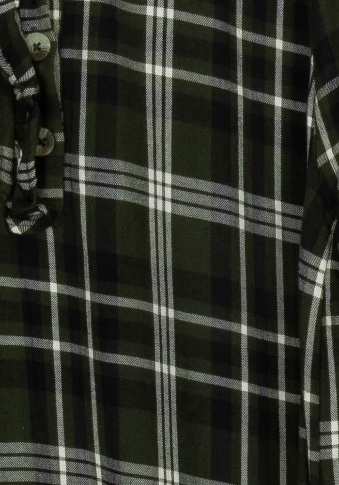 Robe Chemise Verte et Blanche - Taille M/38 de la marque Petite Mendigote | PARAD93746 - Vendu par Paradigme - Image 3
