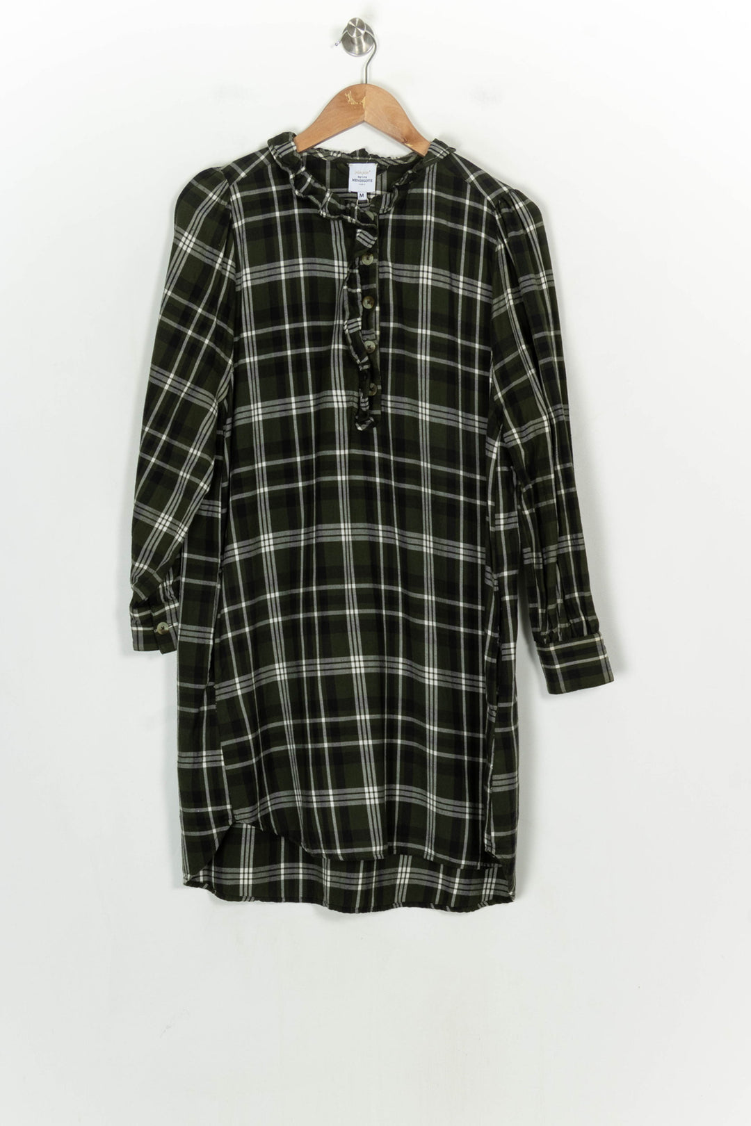 Robe Chemise Verte et Blanche - Taille M/38 de la marque Petite Mendigote | PARAD93746 - Vendu par Paradigme - Image 2