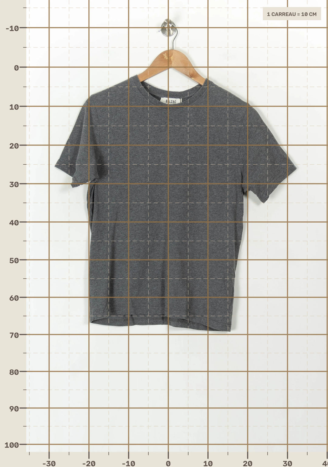 Tee-shirt Gris - Taille S/36 de la marque Balzac Paris | PARAD93748 - Vendu par Paradigme - Image 4