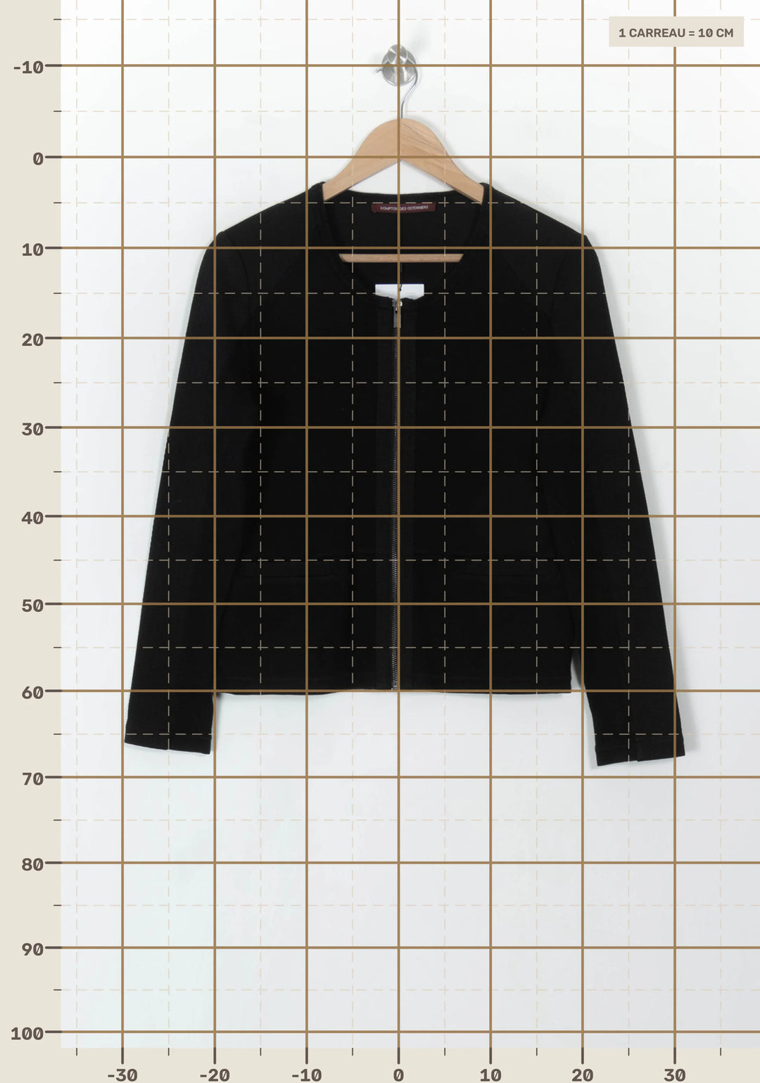 Veste Noire - Taille S/36 de la marque Comptoir des Cotonniers | PARAD93750 - Vendu par Paradigme - Image 4