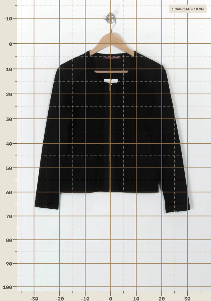 Veste Noire - Taille S/36 de la marque Comptoir des Cotonniers | PARAD93750 - Vendu par Paradigme - Image 4