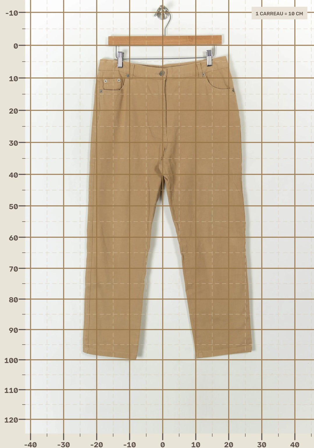 Pantalon Beige - Taille XXL/44 de la marque Rodier | PARAD93758 - Vendu par Paradigme - Image 4