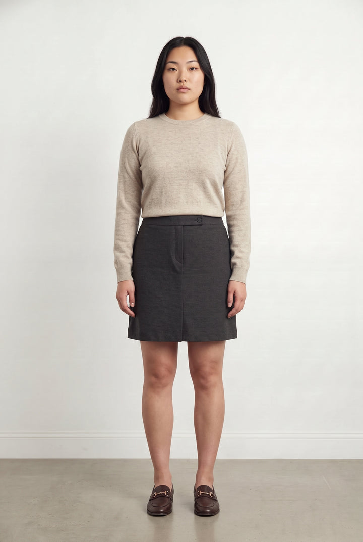 Jupe Droite Grise - Taille XL/42 de la marque Kookai | PARAD93760 - Vendu par Paradigme - Image 1