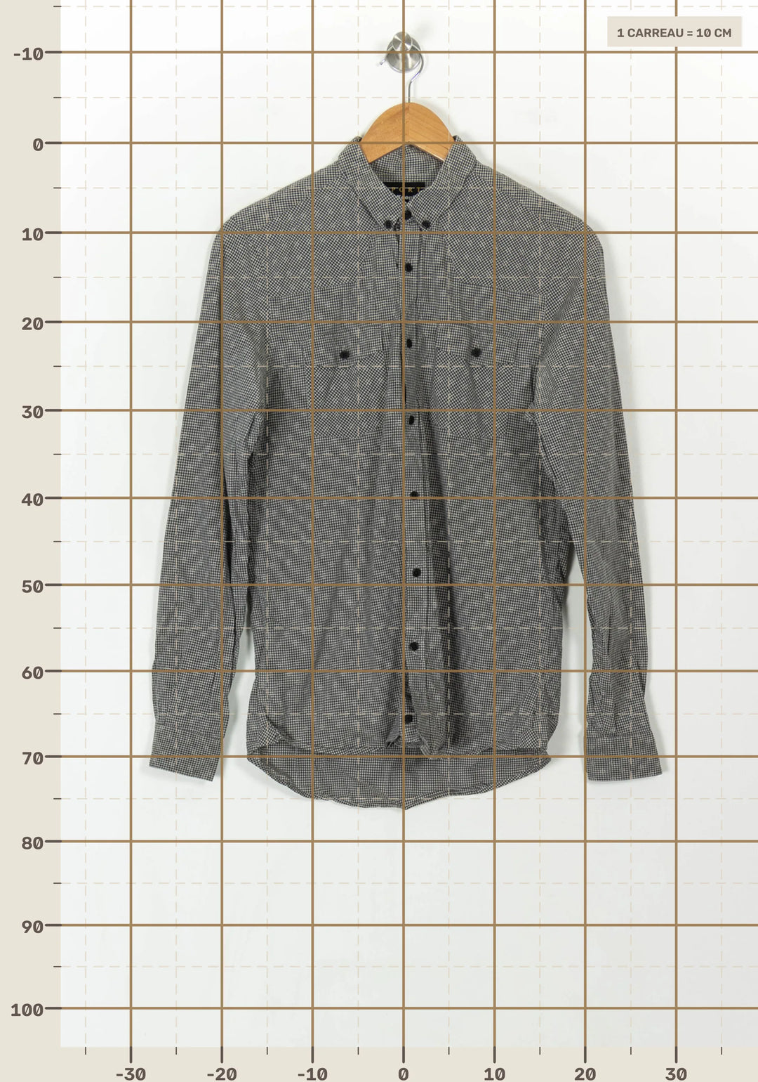 Chemise Grise - Taille S/36 de la marque The Kooples | PARAD93761 - Vendu par Paradigme - Image 4