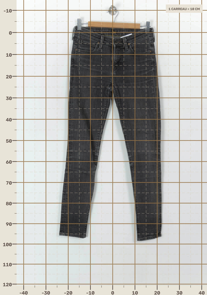 Jean Gris - Taille S/36 de la marque Lee | PARAD93765 - Vendu par Paradigme - Image 4