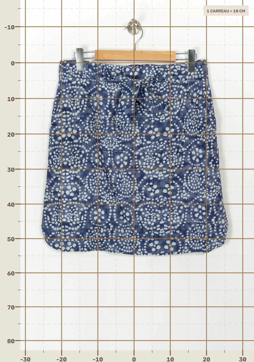Jupe Courte Bleue et Blanche - Taille XL/42 de la marque Maison 123 | PARAD93773 - Vendu par Paradigme - Image 4
