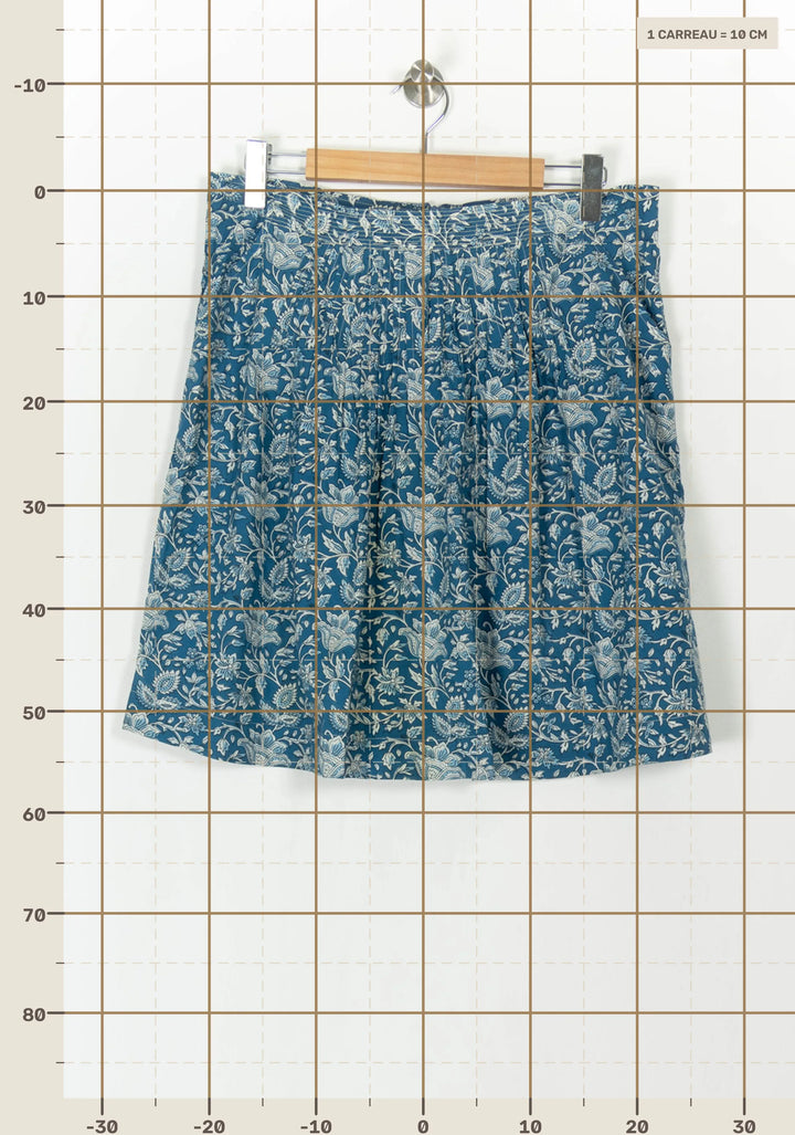 Jupe Courte Bleue et Blanche - Taille XXL/44 de la marque Caroll | PARAD93774 - Vendu par Paradigme - Image 4