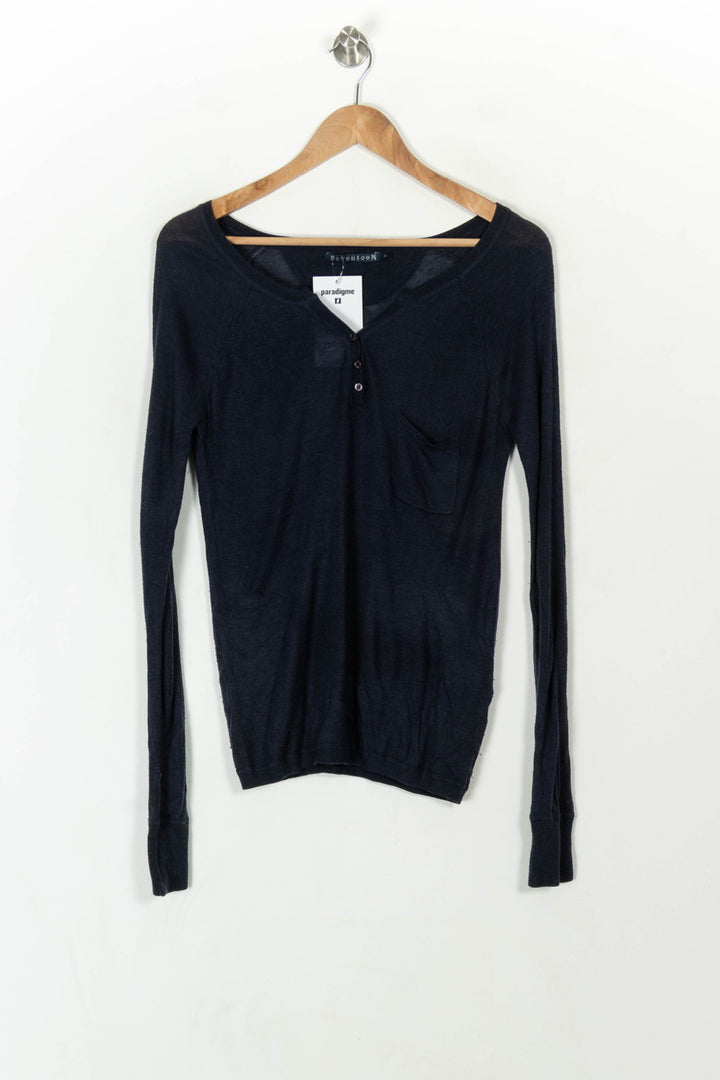 Pull Bleu - Taille XS/34 de la marque Bérénice | PARAD93778 - Vendu par Paradigme - Image 2