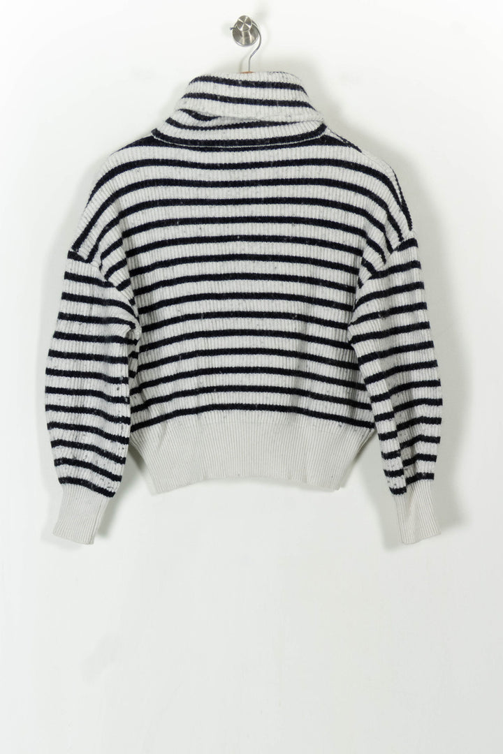 Pull Rayé Blanc et Noir - Taille L/40 de la marque Kookai | PARAD93780 - Vendu par Paradigme - Image 5