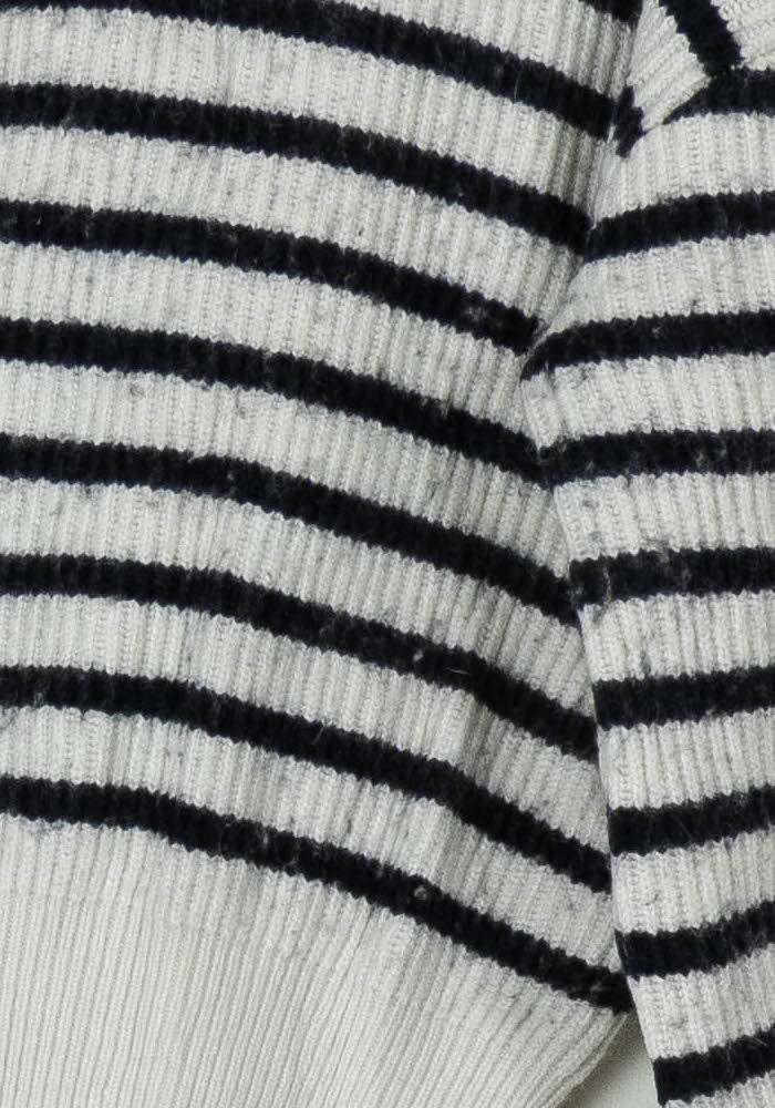 Pull Rayé Blanc et Noir - Taille L/40 de la marque Kookai | PARAD93780 - Vendu par Paradigme - Image 3