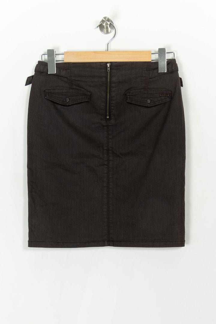 Jupe Droite Marron - Taille S/36 de la marque IKKS | PARAD93781 - Vendu par Paradigme - Image 5