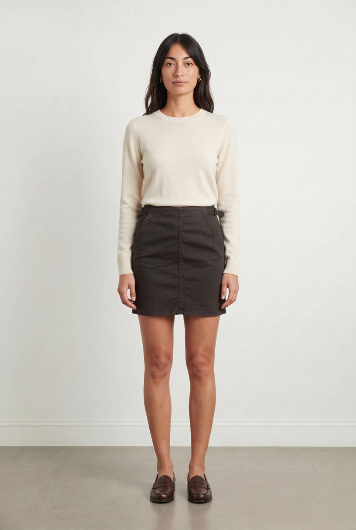 Jupe Droite Marron - Taille S/36 de la marque IKKS | PARAD93781 - Vendu par Paradigme - Image 1