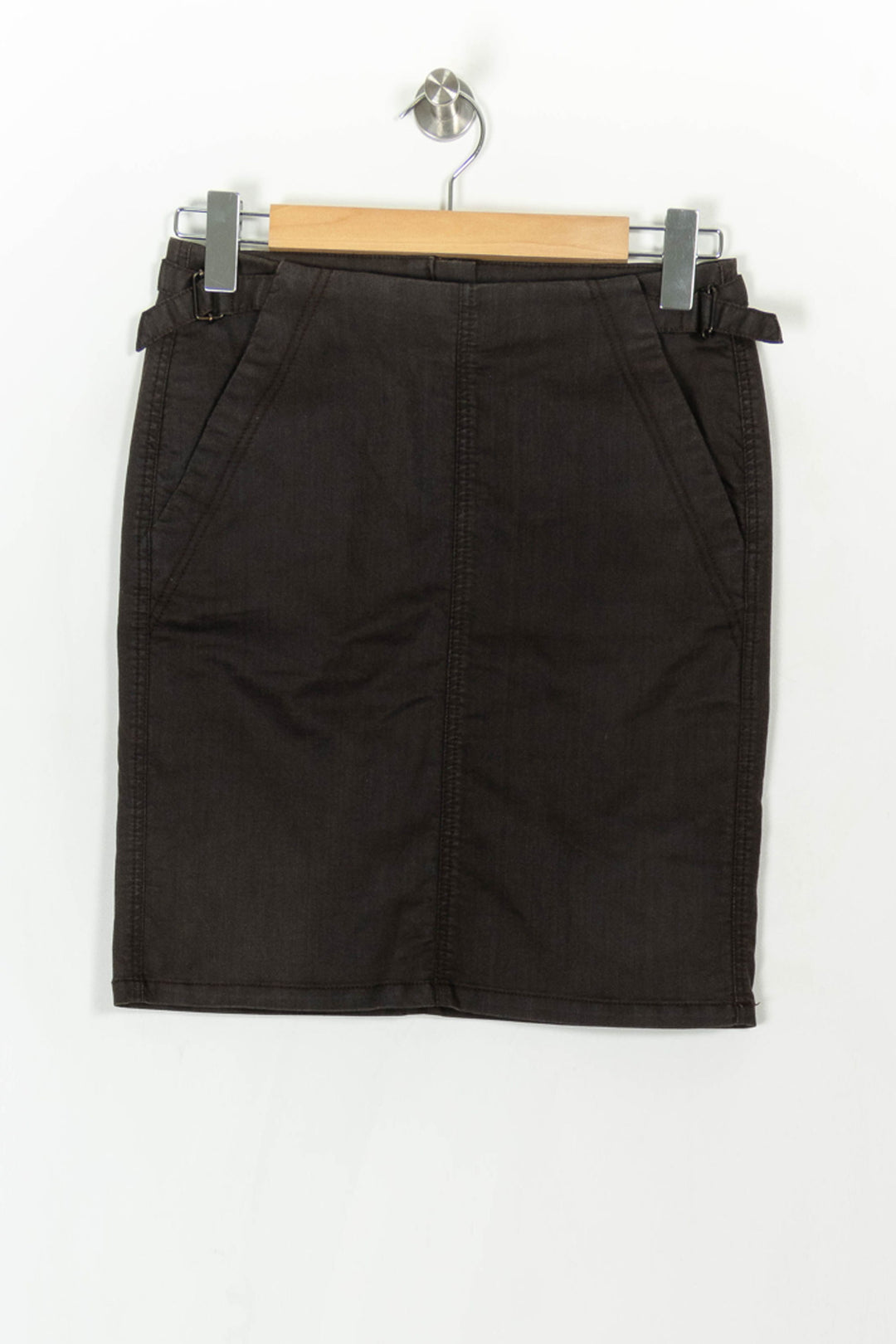 Jupe Droite Marron - Taille S/36 de la marque IKKS | PARAD93781 - Vendu par Paradigme - Image 2