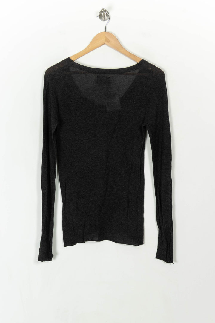 Pull Gris - Taille M/38 de la marque American Vintage | PARAD93784 - Vendu par Paradigme - Image 5
