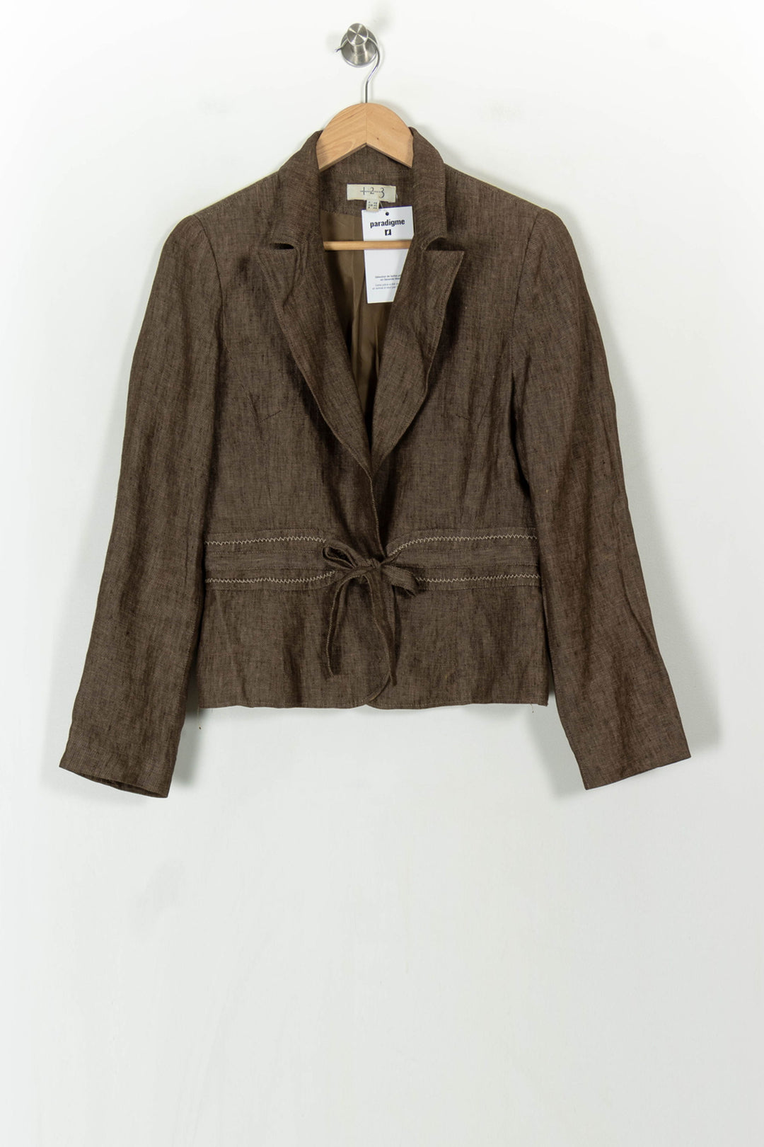 Veste Cintrée Marron - Taille XL/42 de la marque Maison 123 | PARAD93786 - Vendu par Paradigme - Image 2