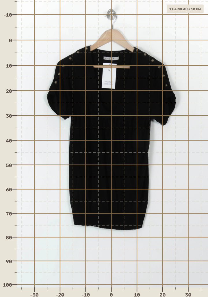 Pull Noir - Taille S/36 de la marque Kookai | PARAD93787 - Vendu par Paradigme - Image 4