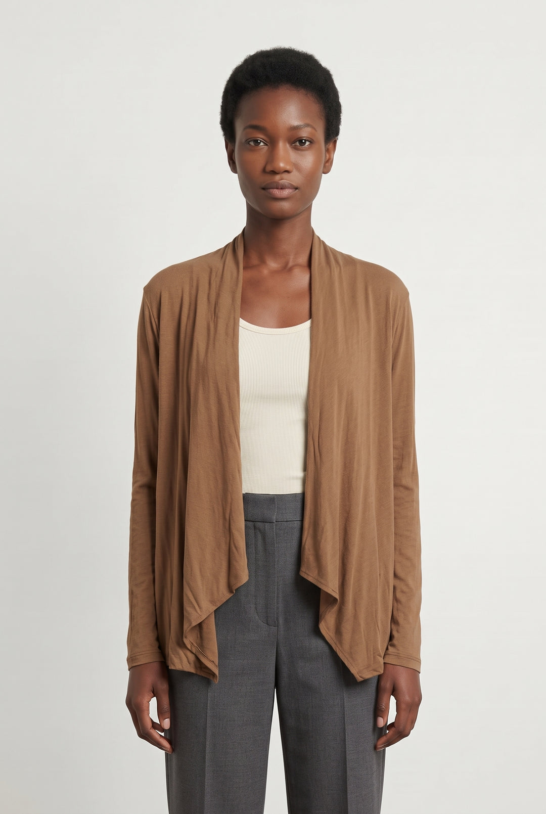Cardigan Marron - Taille T.U. de la marque American Vintage | PARAD93792 - Vendu par Paradigme - Image 1
