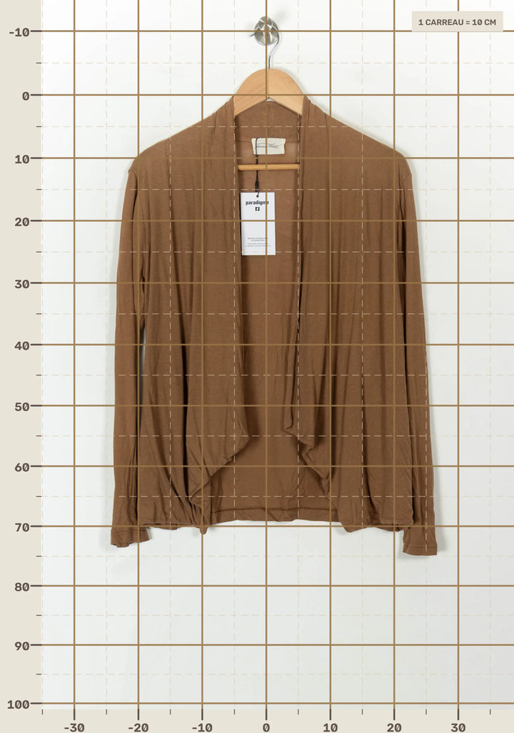 Cardigan Marron - Taille T.U. de la marque American Vintage | PARAD93792 - Vendu par Paradigme - Image 4