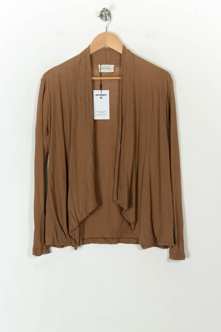 Cardigan Marron - Taille T.U. de la marque American Vintage | PARAD93792 - Vendu par Paradigme - Image 2