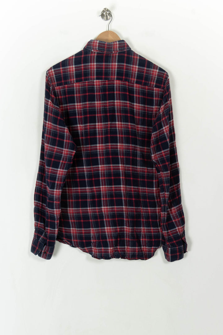 Chemise à Carreaux Rouge et Bleu - Taille M/38 de la marque IKKS | PARAD93794 - Vendu par Paradigme - Image 5