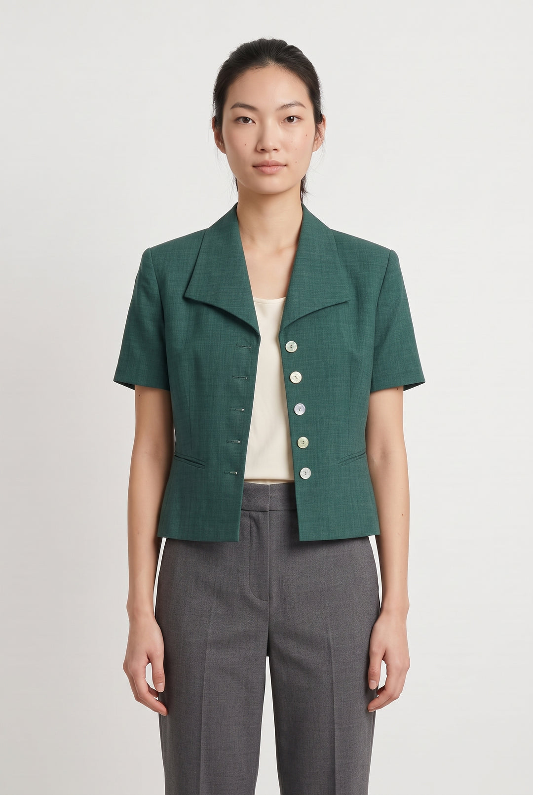 Veste Courte Verte - Taille M/38 de la marque Maison 123 | PARAD93798 - Vendu par Paradigme - Image 1