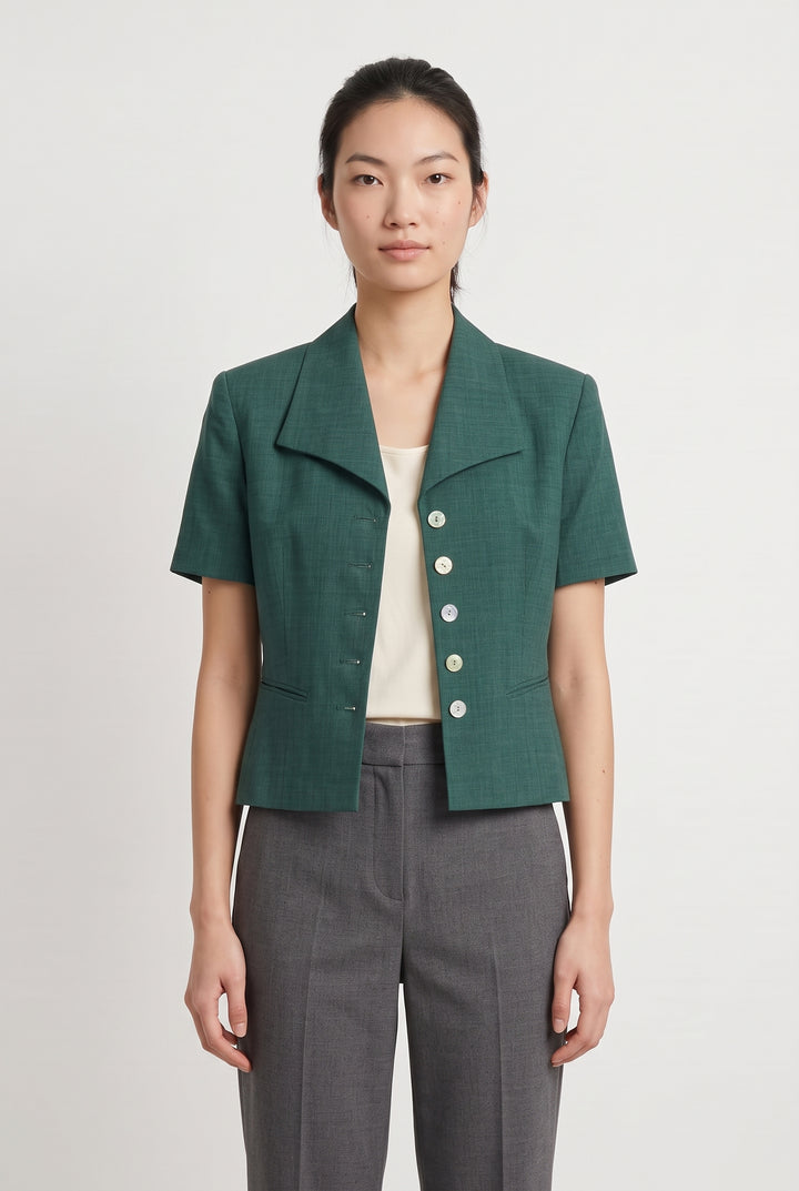 Veste Courte Verte - Taille M/38 de la marque Maison 123 | PARAD93798 - Vendu par Paradigme - Image 1