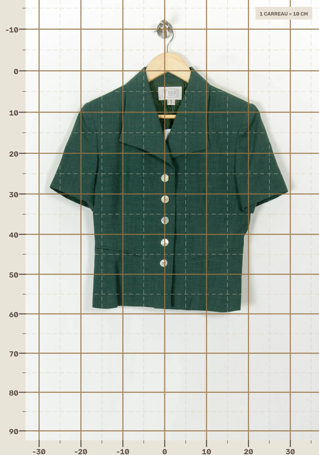 Veste Courte Verte - Taille M/38 de la marque Maison 123 | PARAD93798 - Vendu par Paradigme - Image 4