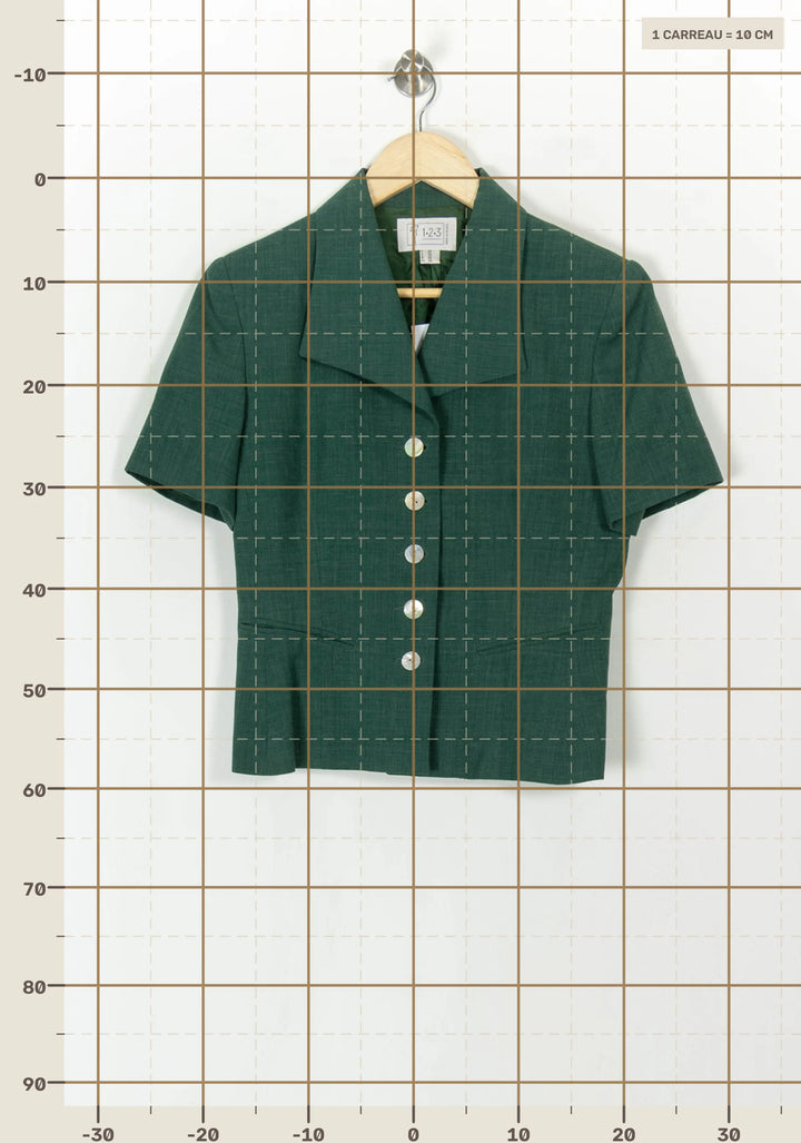 Veste Courte Verte - Taille M/38 de la marque Maison 123 | PARAD93798 - Vendu par Paradigme - Image 4