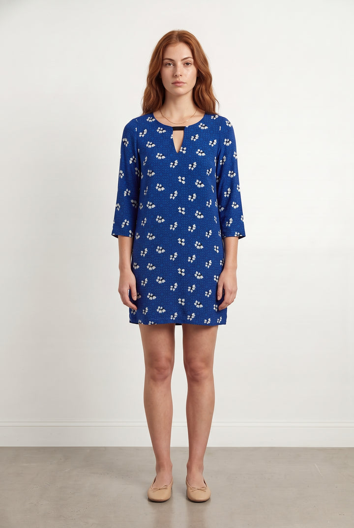 Robe Courte Bleue et Blanche - Taille S/36 de la marque Suncoo | PARAD93799 - Vendu par Paradigme - Image 1