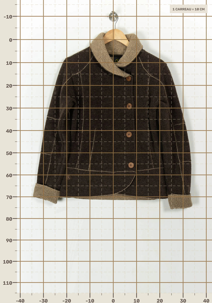 Veste Marron et Beige - Taille S/36 de la marque Aigle | PARAD93803 - Vendu par Paradigme - Image 4