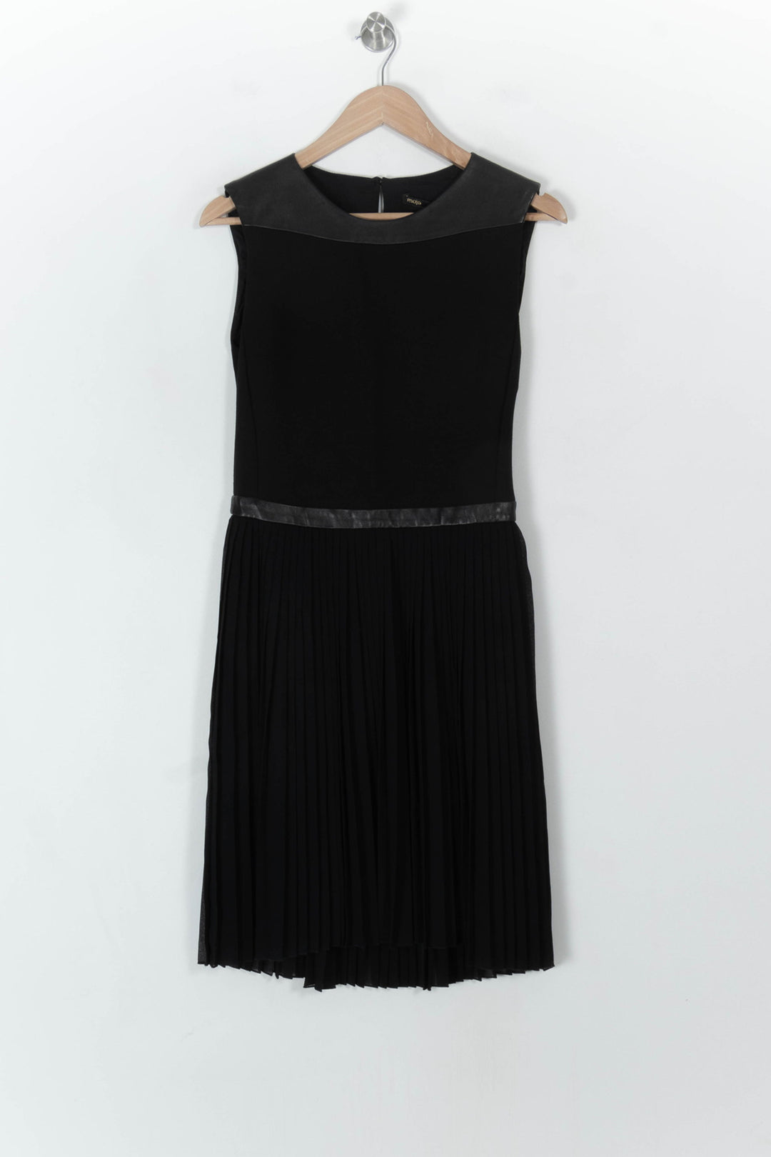 Robe Plissée Noire - Taille S/36 de la marque Maje | PARAD93809 - Vendu par Paradigme - Image 2