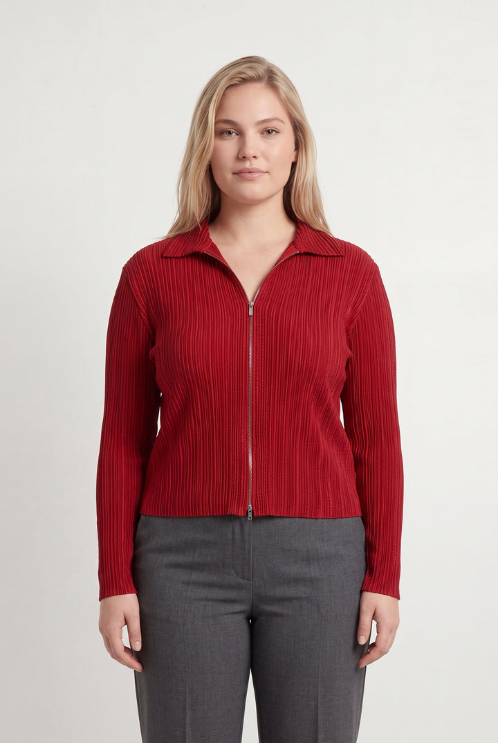 Cardigan Rouge - Taille XXL/44 de la marque Maison 123 | PARAD93811 - Vendu par Paradigme - Image 1