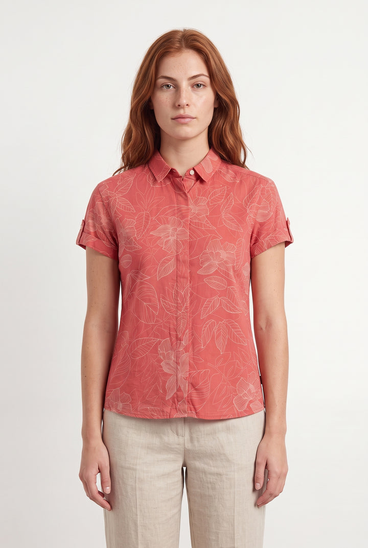 Chemise À Manches Courtes Rose - Taille M/38 de la marque Aigle | PARAD93817 - Vendu par Paradigme - Image 1
