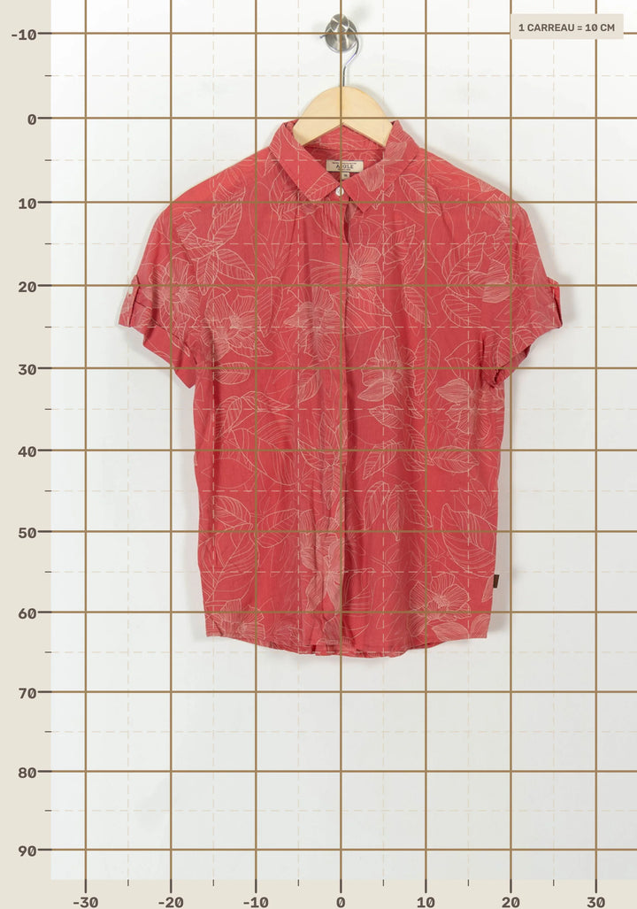 Chemise À Manches Courtes Rose - Taille M/38 de la marque Aigle | PARAD93817 - Vendu par Paradigme - Image 4