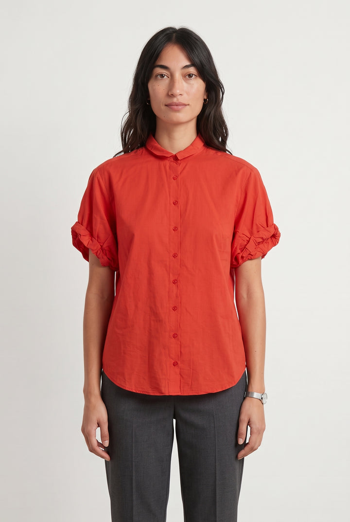 Chemise Rouge - Taille M/38 de la marque Sud express | PARAD93820 - Vendu par Paradigme - Image 1
