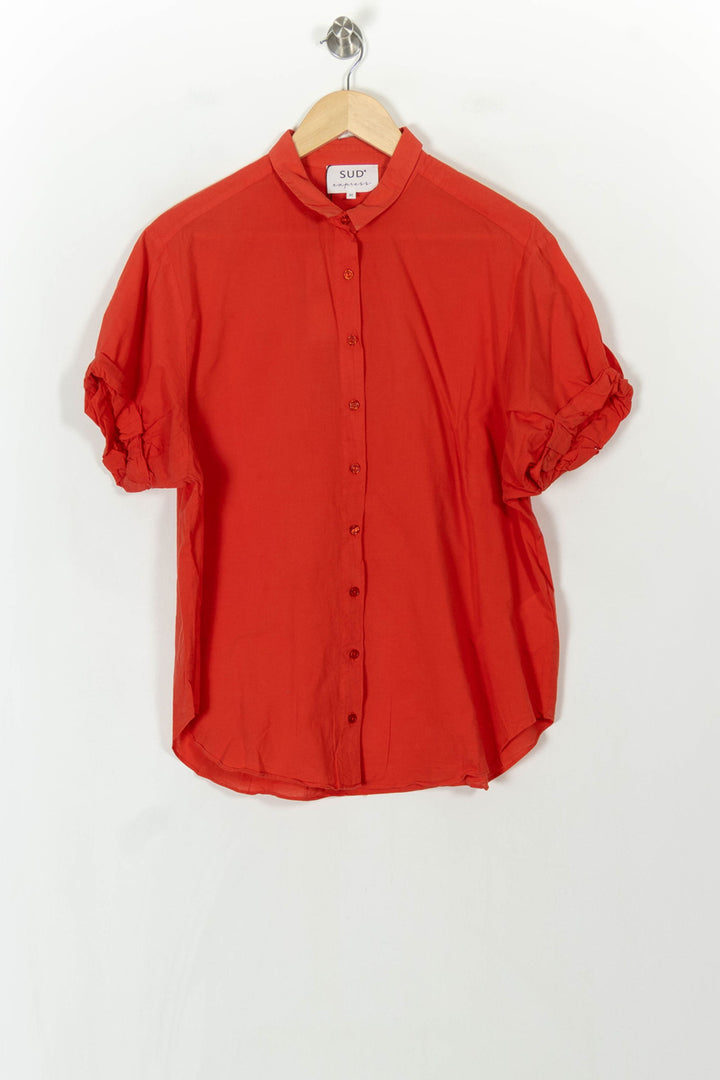 Chemise Rouge - Taille M/38 de la marque Sud express | PARAD93820 - Vendu par Paradigme - Image 2