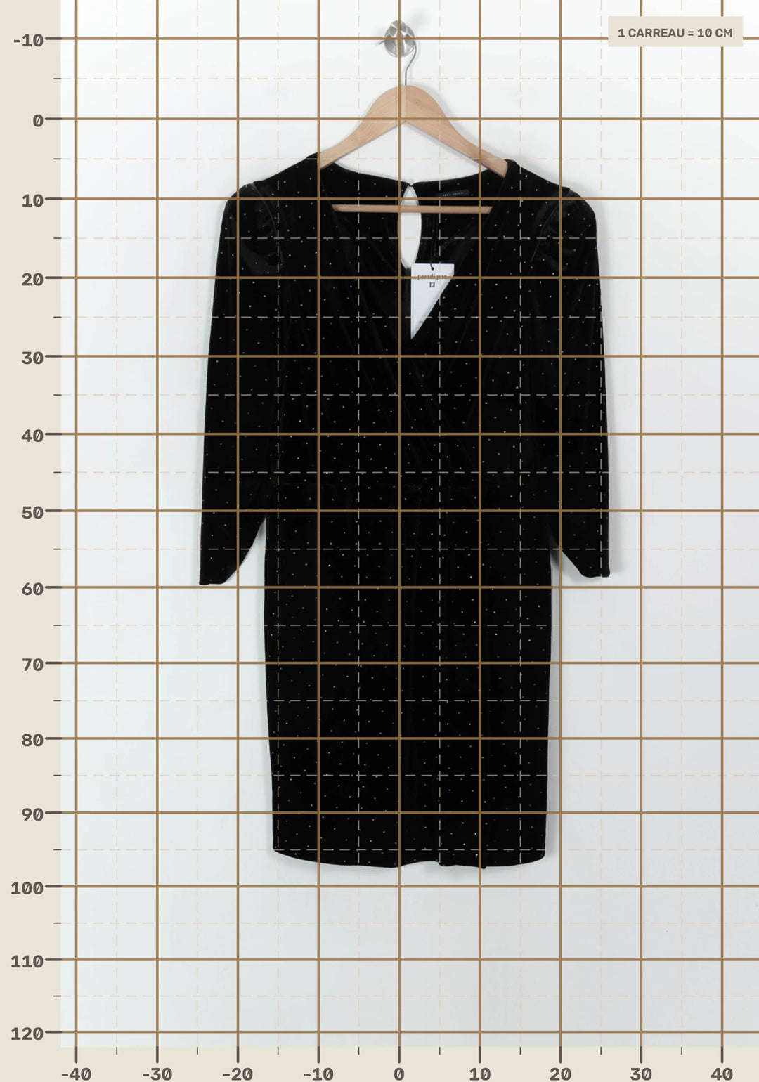 Robe Courte Noire - Taille L/40 de la marque IKKS | PARAD93827 - Vendu par Paradigme - Image 4