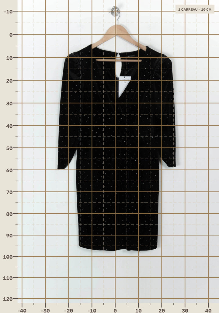 Robe Courte Noire - Taille L/40 de la marque IKKS | PARAD93827 - Vendu par Paradigme - Image 4