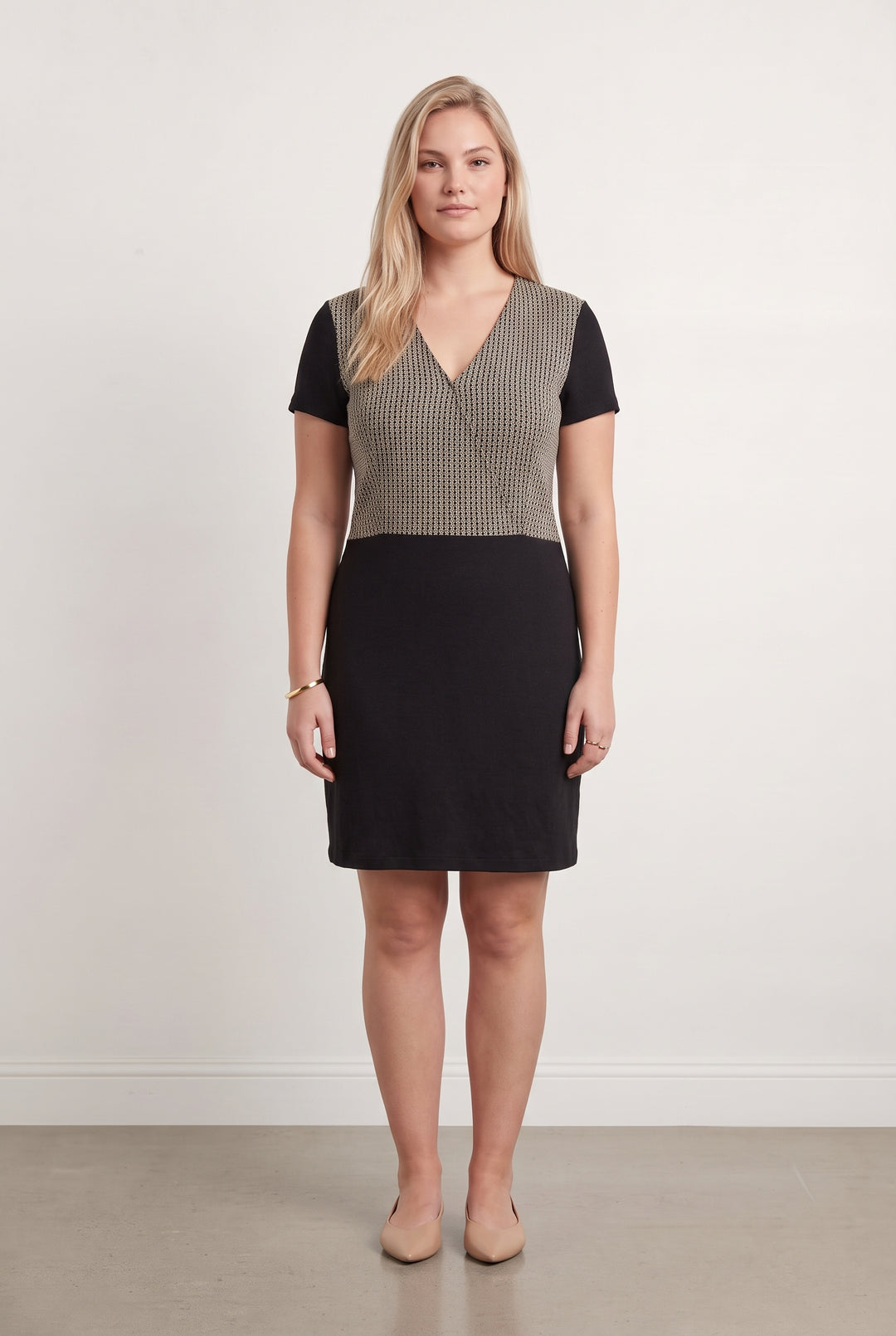 Robe Midi Noire et Beige - Taille XL/42 de la marque Pablo | PARAD93828 - Vendu par Paradigme - Image 1
