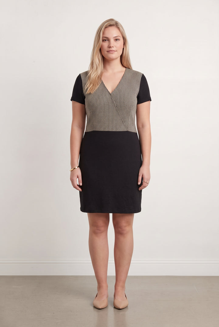 Robe Midi Noire et Beige - Taille XL/42 de la marque Pablo | PARAD93828 - Vendu par Paradigme - Image 1