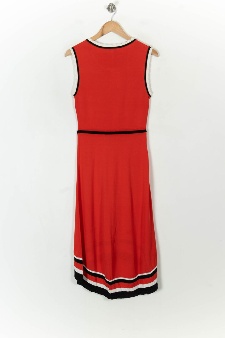Robe longue rouge et noire - Taille L/40 de la marque Claudie Pierlot | PARAD93833 - Vendu par Paradigme - Image 5