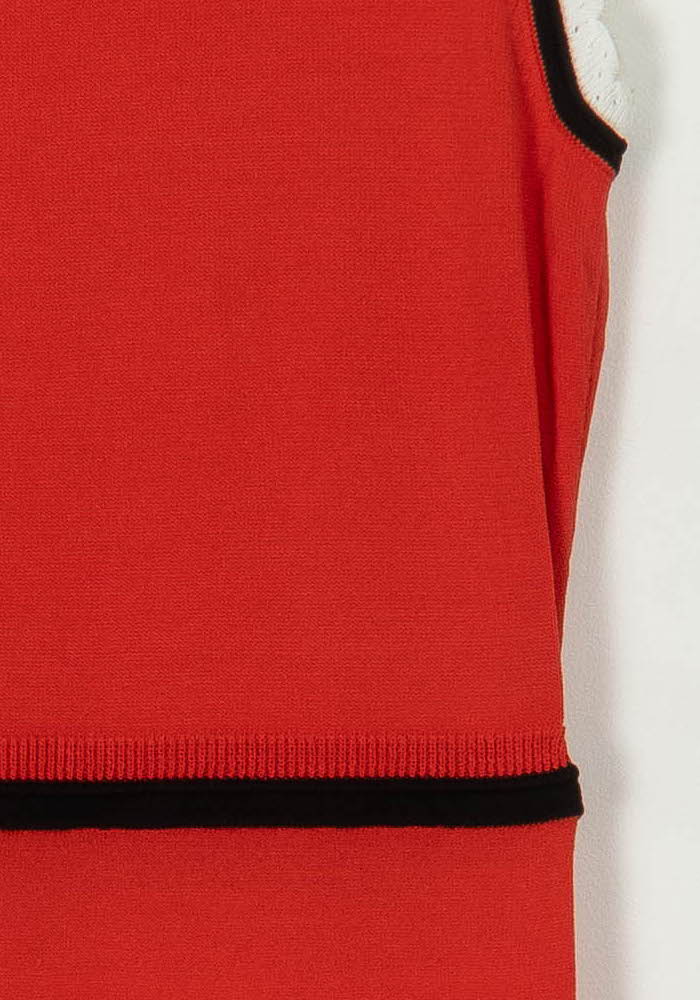 Robe longue rouge et noire - Taille L/40 de la marque Claudie Pierlot | PARAD93833 - Vendu par Paradigme - Image 3