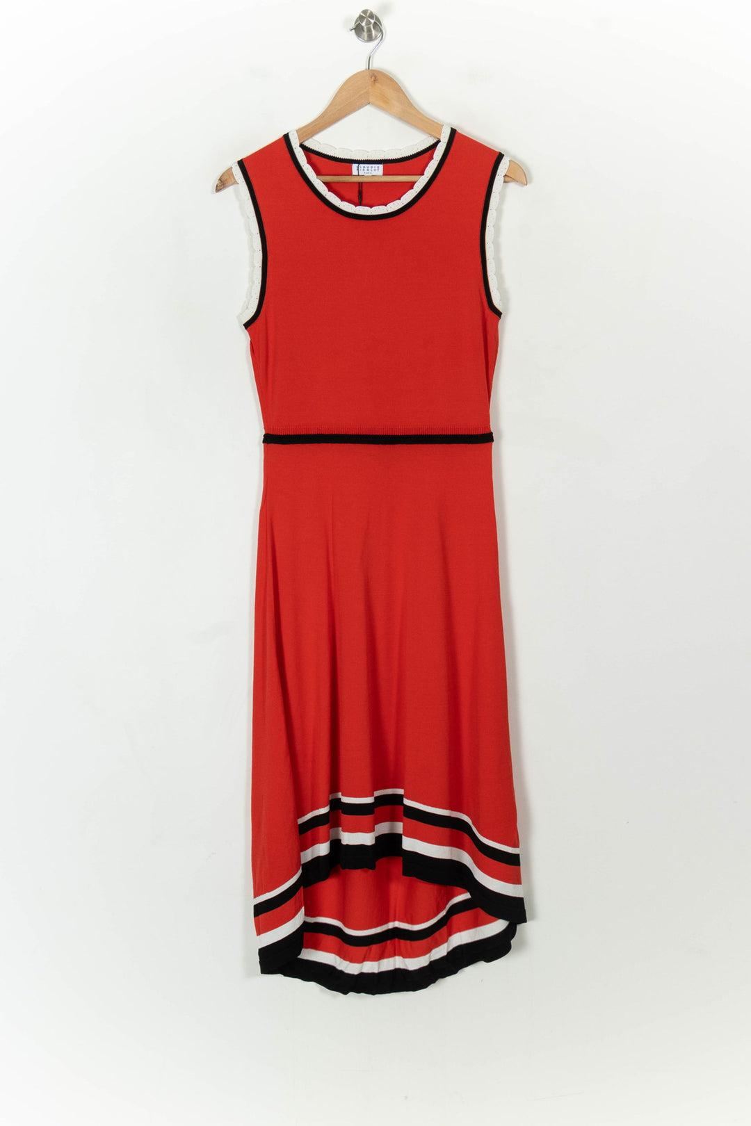 Robe longue rouge et noire - Taille L/40 de la marque Claudie Pierlot | PARAD93833 - Vendu par Paradigme - Image 2