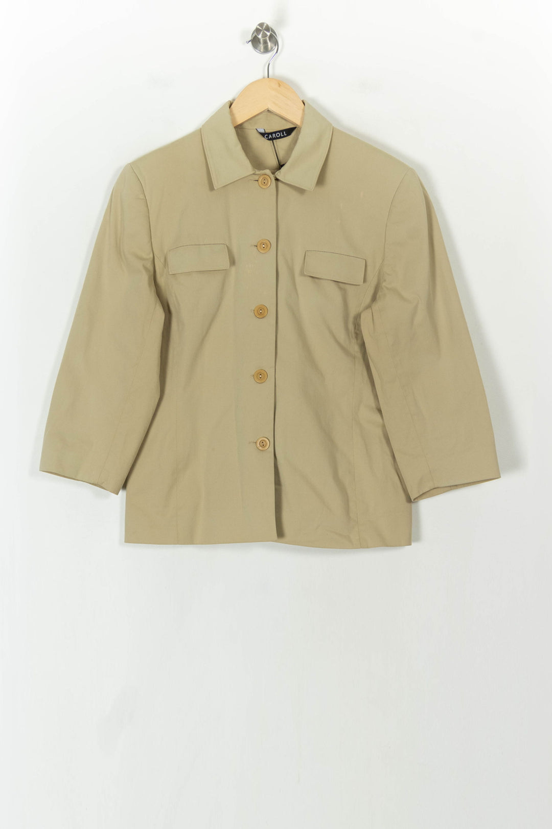 Veste Beige - Taille L/40 de la marque Caroll | PARAD93834 - Vendu par Paradigme - Image 2