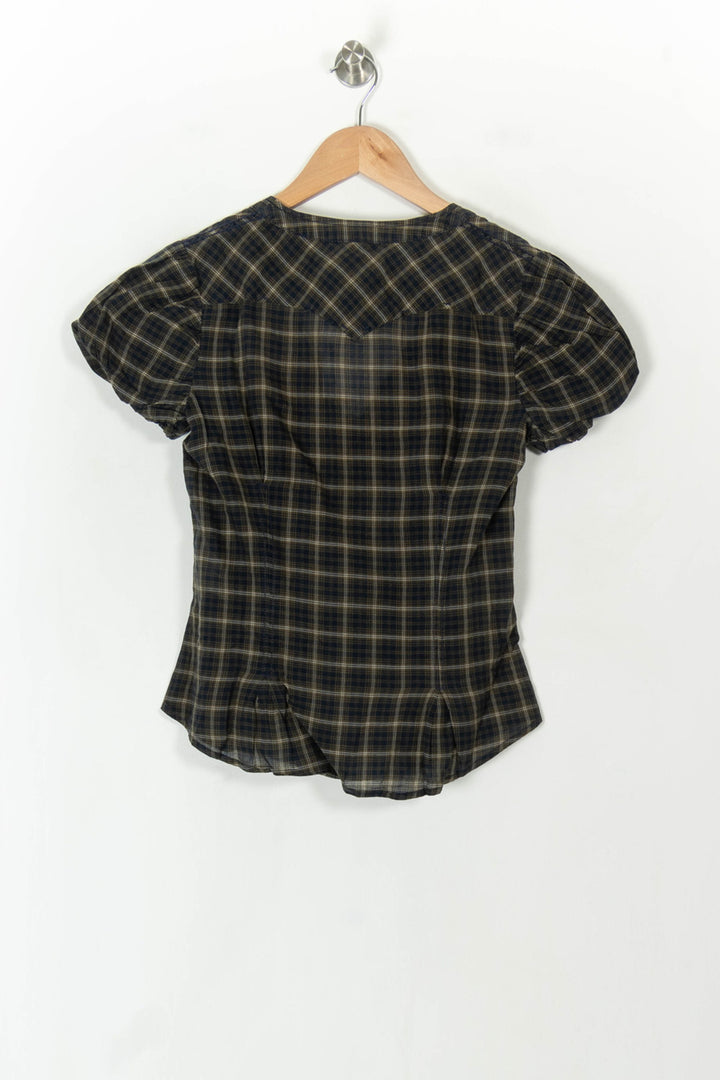 Blouse Noire et Beige - Taille M/38 de la marque Levi&