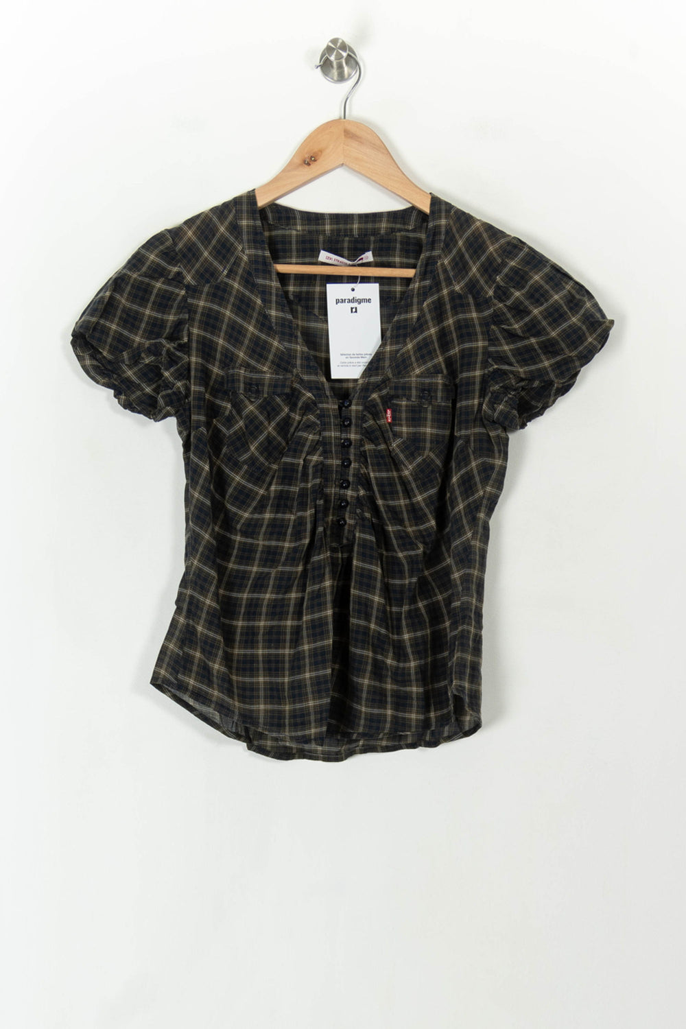 Blouse Noire et Beige - Taille M/38 de la marque Levi's | PARAD93849 - Vendu par Paradigme - Image 2