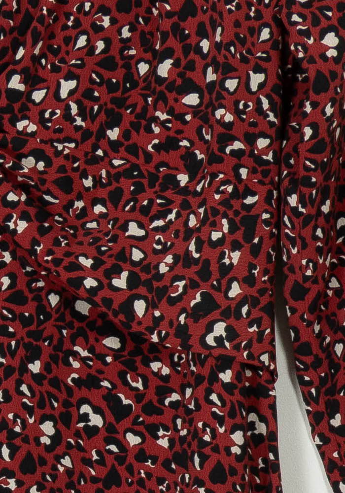 Robe Imprimée Rouge et Noir - Taille S/36 de la marque Kookai | PARAD93852 - Vendu par Paradigme - Image 3