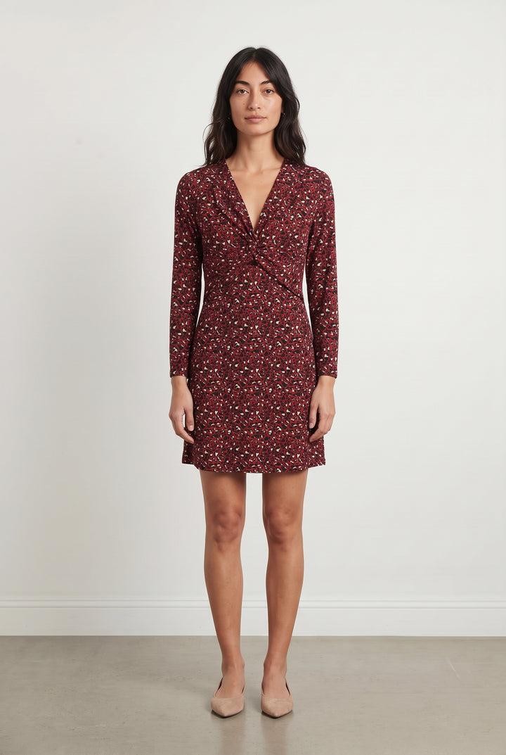 Robe Imprimée Rouge et Noir - Taille S/36 de la marque Kookai | PARAD93852 - Vendu par Paradigme - Image 1