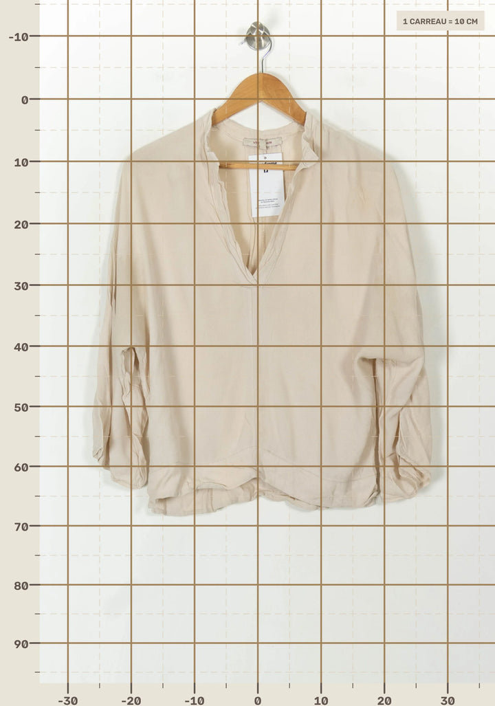 Blouse Beige - Taille S/36 de la marque La Fée Maraboutée | PARAD93856 - Vendu par Paradigme - Image 4